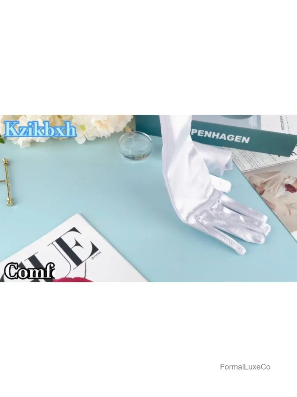 Satin Long Opera Gloves Women's Tea Party Wedding Costume Accessory